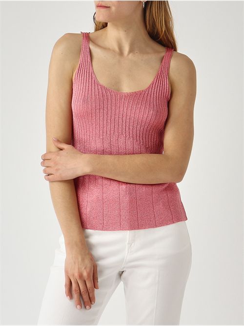Top in maglia con lurex TWINSET | TP3041/13360